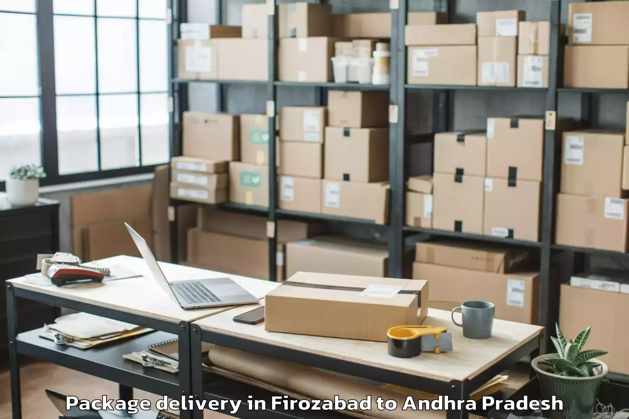 Professional Firozabad to Zarugumilli Package Delivery